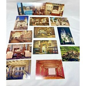 Lot of 14 San Simeon Hearst Castle Vintage Postcards 70s 80s Ephemera Unposted‎